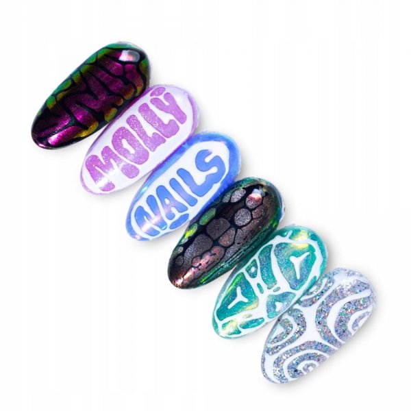 Żel Do Zdobień MOLLYNAILS 5g Efekt Topnienia Pastel Yellow