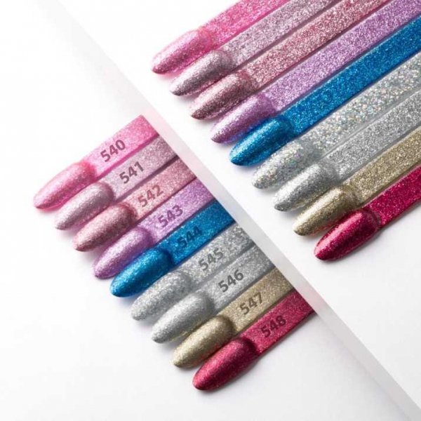 Lakier hybrydowy MollyLac nr 543 8g brokatowy