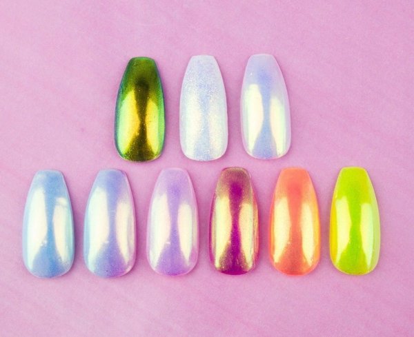 PYŁEK DO PAZNOKCI EFEKT JEDNOROŻCA OZDOBA MOLLYLAC