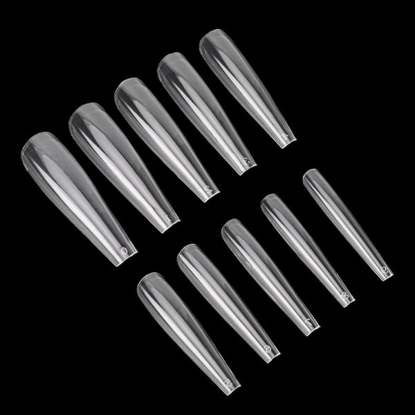 Tipsy do szybkiego przedłużania paznokci Nail Tips NTN ballerina slim 100x