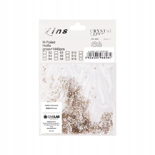 CYRKONIE DO PAZNOKCI SZKLANE SS3 LIGHT TOPAZ 1440