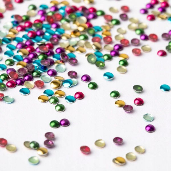 ShinePins gładkie ćwieki błyskotki ozdoby do paznokci mini NTN Nr 3 5g