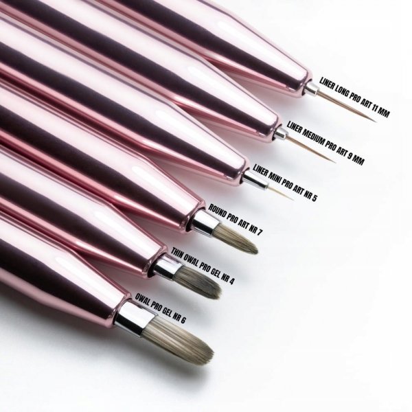 Pędzelek do zdobień automatyczny Liner medium Pro Art rose gold Molly Nails