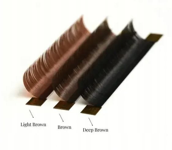 Rzęsy brązowe Wave Brown - C 0,07 13mm LIGHT BROWN Noble Lashes