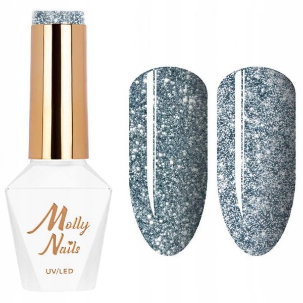 Molly Nails Lakier Hybrydowy Flashing Lights 8 g - Nr 567 Bling It Back