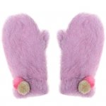  Rękawiczki zimowe dla dziewczynki Pomponiki Fluffy Spot 3 - 6 lat - Rockahula Kids 