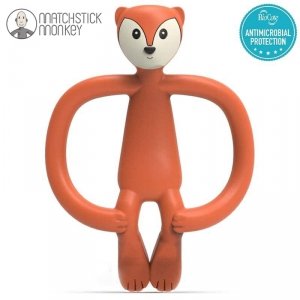 Gryzak Masujący ze szczoteczką dla dziecka - Lisek - Matchstick Monkey Animals Fox 