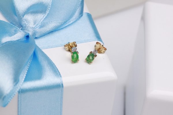 Kolczyki Złoto Diament KZD2297
