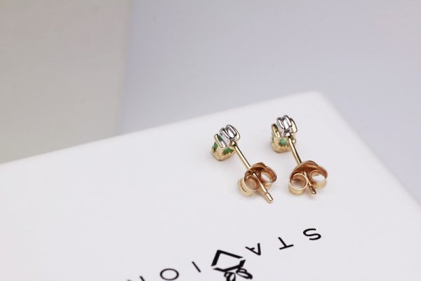 Kolczyki Złoto Diament KZD2297
