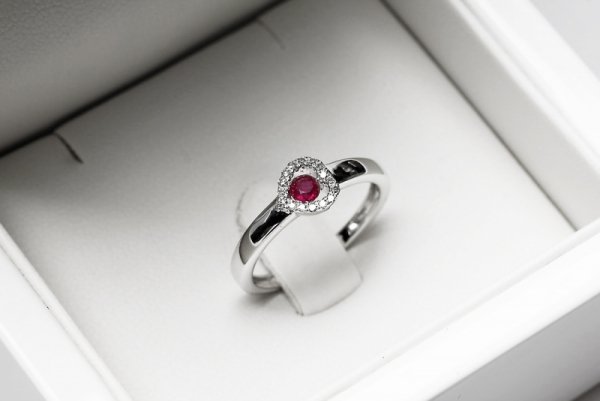 Pierścionek Złoto Diament PBD3865