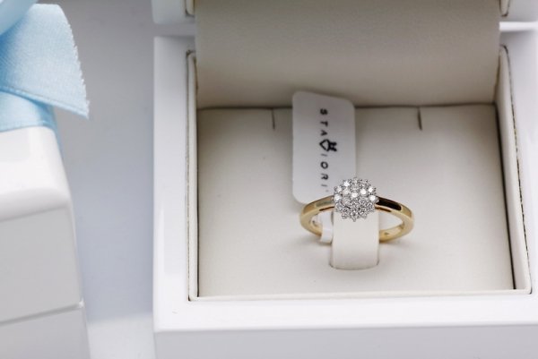 Pierścionek Złoto Diament PXD2582