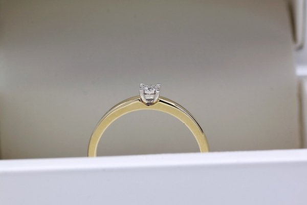 Pierścionek Złoto Diament PXD4744