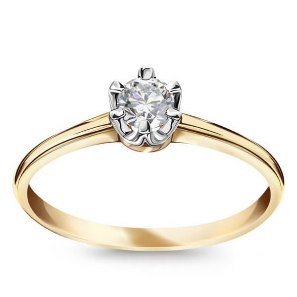 Pierścionek Złoto Diament PXD5650