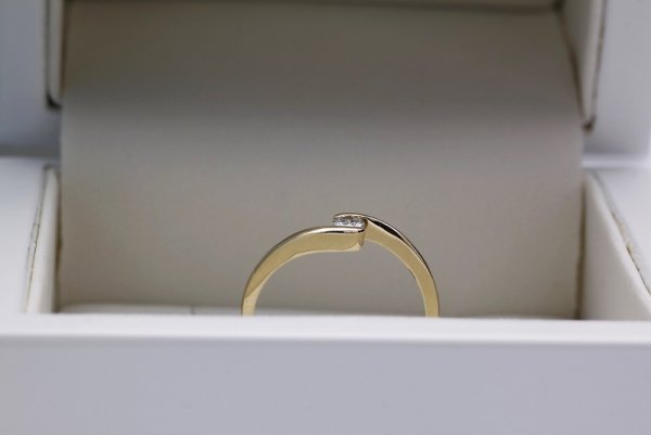 Pierścionek Złoto Diament PZD1411