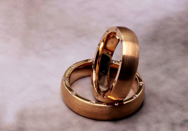 Obrączka Złoto Diament XZD1858