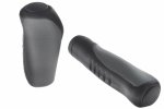 Chwyty kierownicy ergonomiczne HL-G306 135mm/92mm czarno-szare