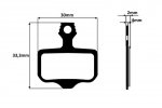 Klocki hamulca tarczowego metaliczne do Avid Elixir R,CR 1,3,5,7,9 Sram XX, Nutt