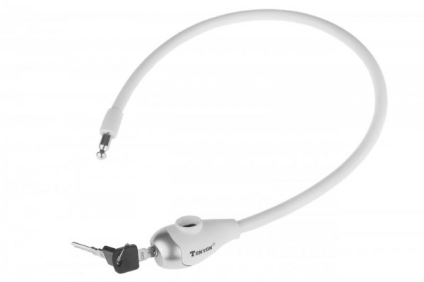 Zapięcie pętla na klucz TonyON TY4505 12x650mm białe