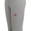 Legginsy adidas LIN TIG girls Jr IC3580 szary 152 cm
