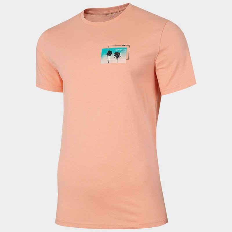 T-Shirt 4F H4L22-TSM043 64S pomarańczowy XXL