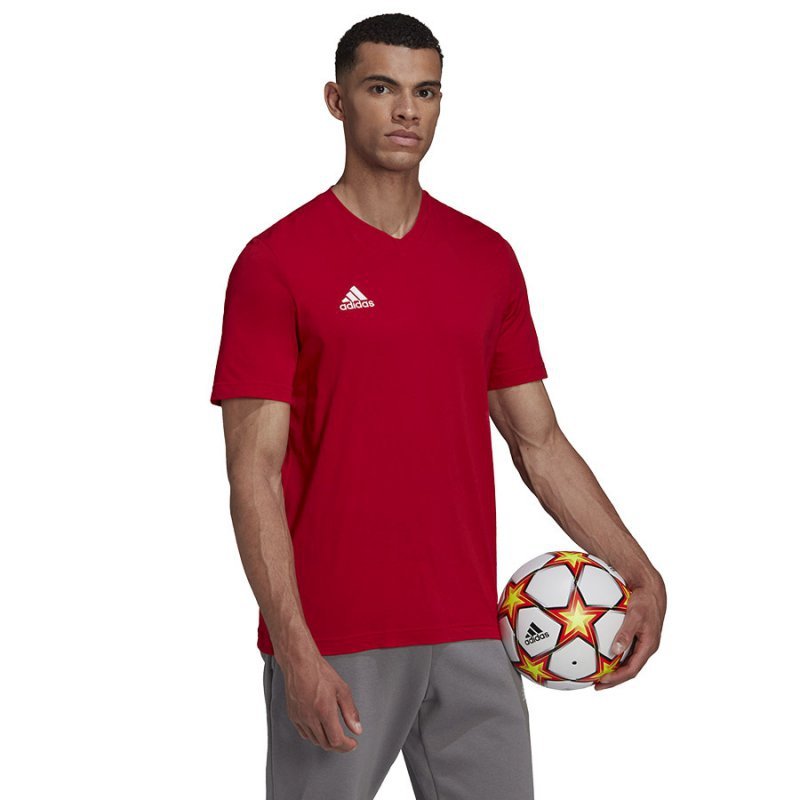 Koszulka adidas ENTRADA 22 Tee HC0451 czerwony L