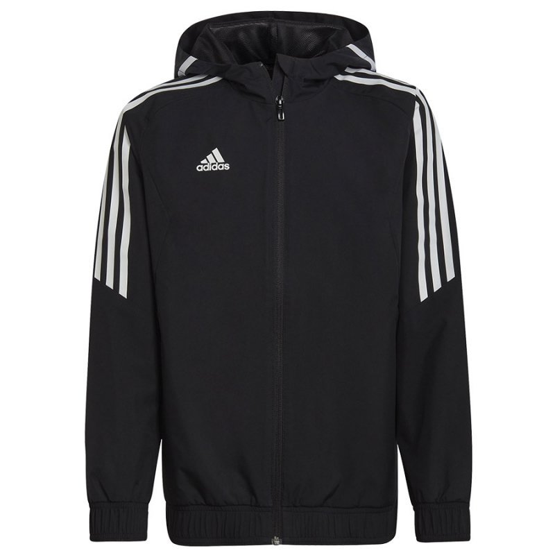 Kurtka adidas Condivo 22 All Weather Jacket Jr HA6253 czarny 140 cm