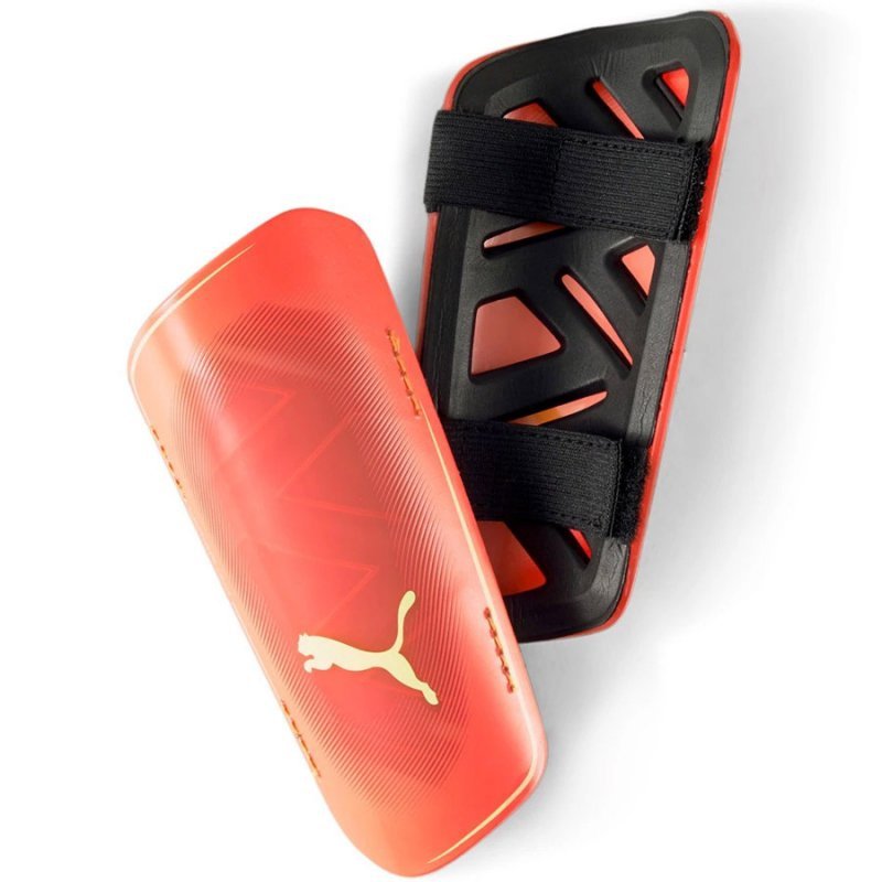 Nagolenniki piłkarskie Puma Ultra Light Strap 030834 11 czerwony XXS