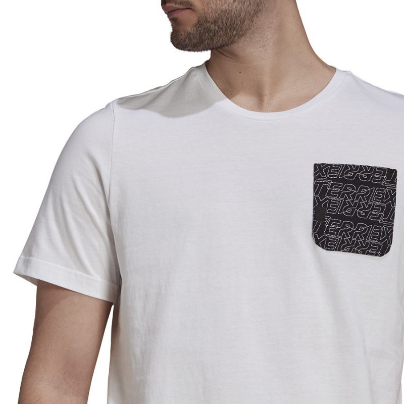 T-Shirt adidas TX Pocket Tee GU8993 biały S