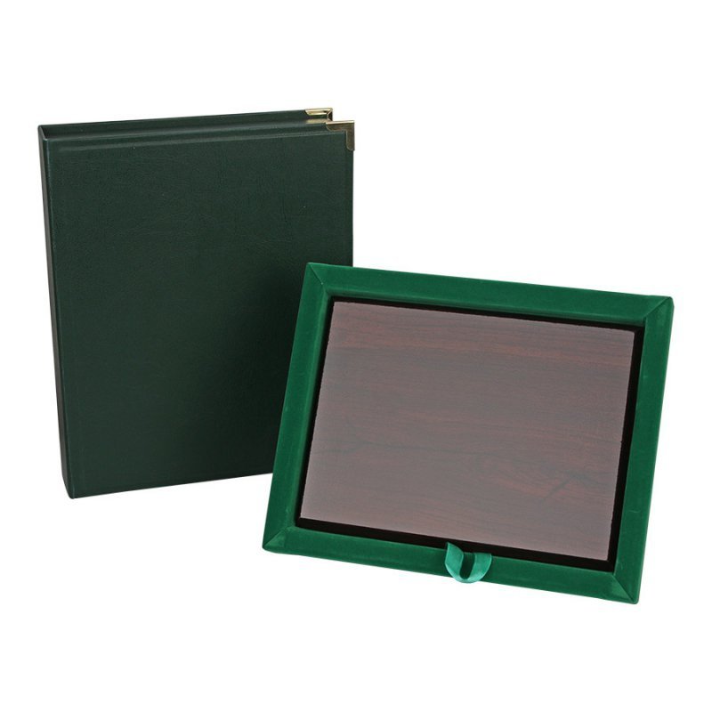 Etui z podkładem zielone 23 x 18 cm zielony