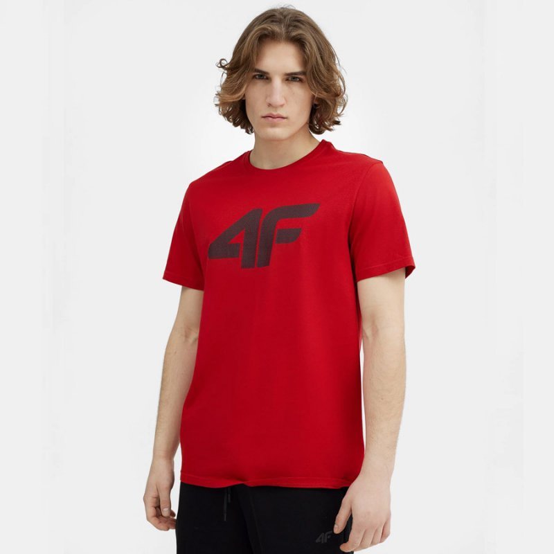 T-Shirt 4F 4FSS23TTSHM537 62S czerwony S
