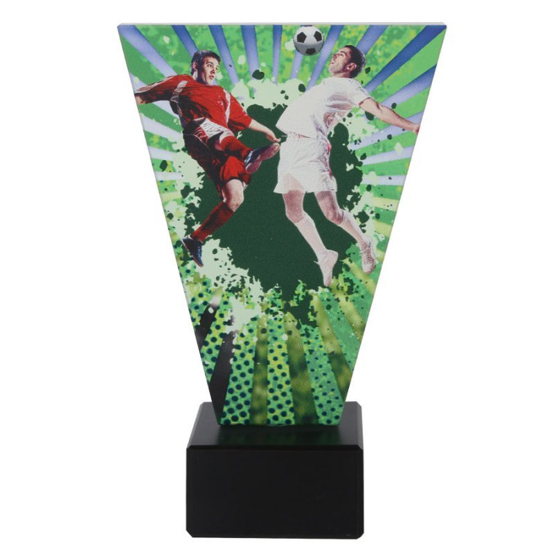 Trofeum szklane piłka nożna Tryumf 17,5 cm 