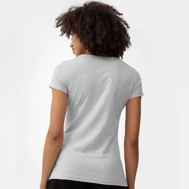 T-Shirt 4F 4FSS23TTSHF580 27M szary XS