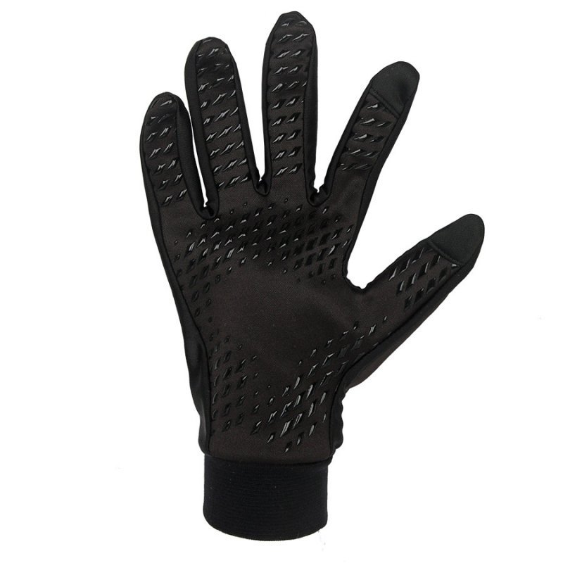 Rękawiczki piłkarskie FS czarne czarny XS