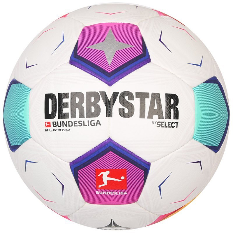 Piłka DerbyStar Bundesliga 2023 Brillant Replica biała biały 4