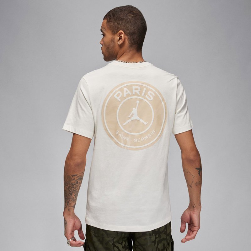 Koszulka Nike PSG SS Logo Tee FN5332-133 S beżowy