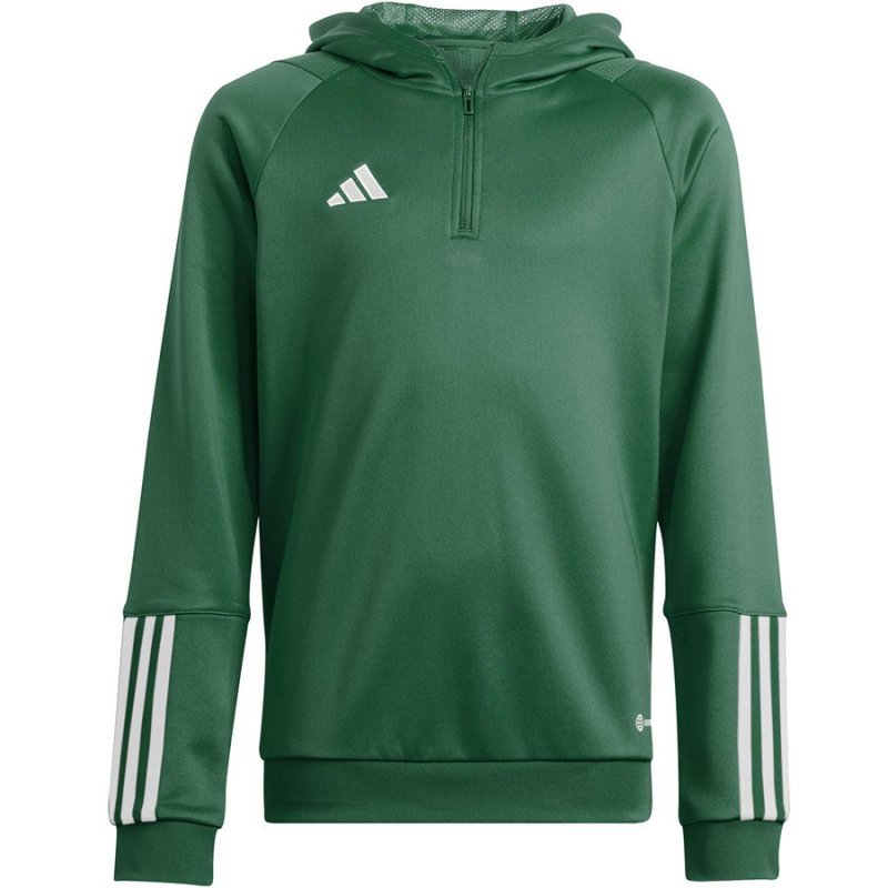 Bluza piłkarska adidas TIRO 23 C Hoodie Jr HU1357 zielony 140 cm