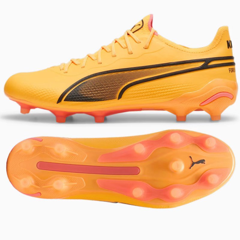 Buty Puma KING Ultimate FG/AG 107563-08 pomarańczowy 44