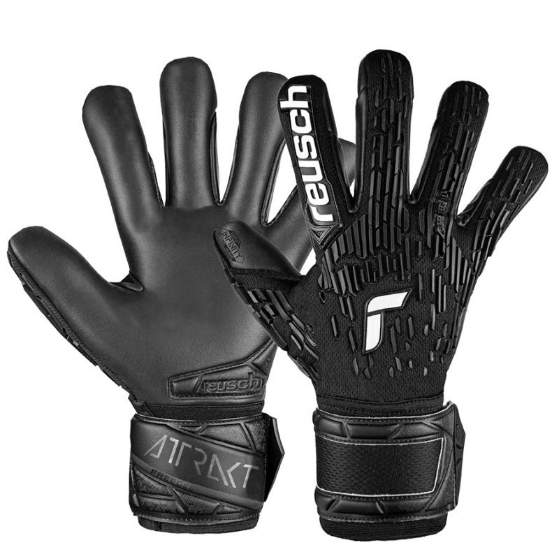 Rękawice Reusch Attrakt Freegel Infinity Finger Support 54 70 730 7700 czarny 8
