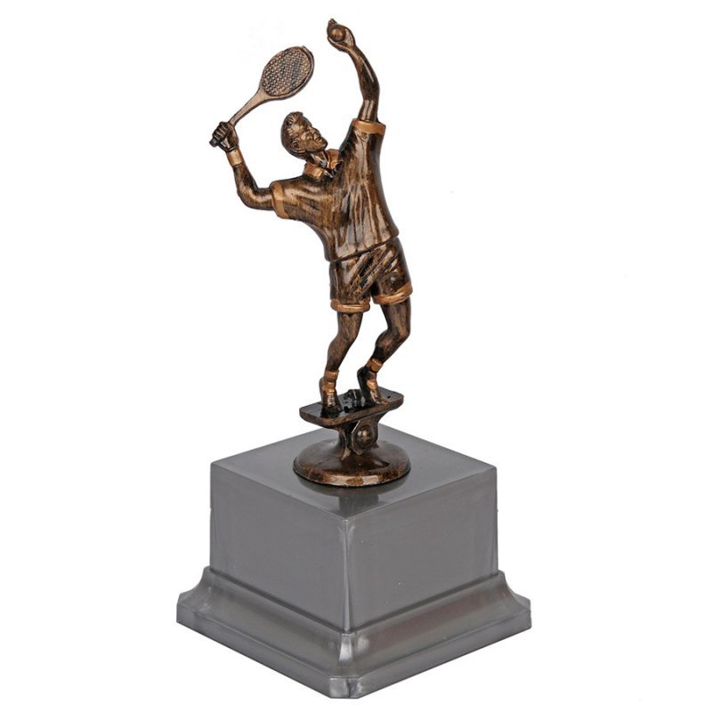 Statuetka tenis ziemny RFT05ACG 18 cm srebrny