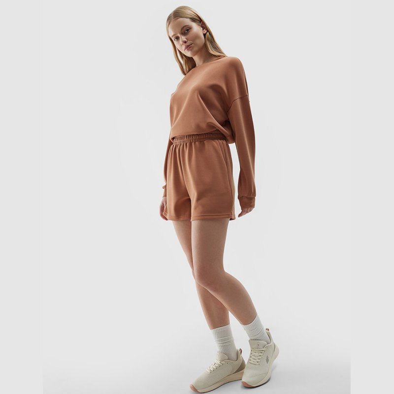 Spodenki 4F 4FWSS24TSHOF324 81S brązowy L