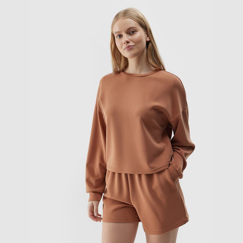 Spodenki 4F 4FWSS24TSHOF324 81S brązowy L