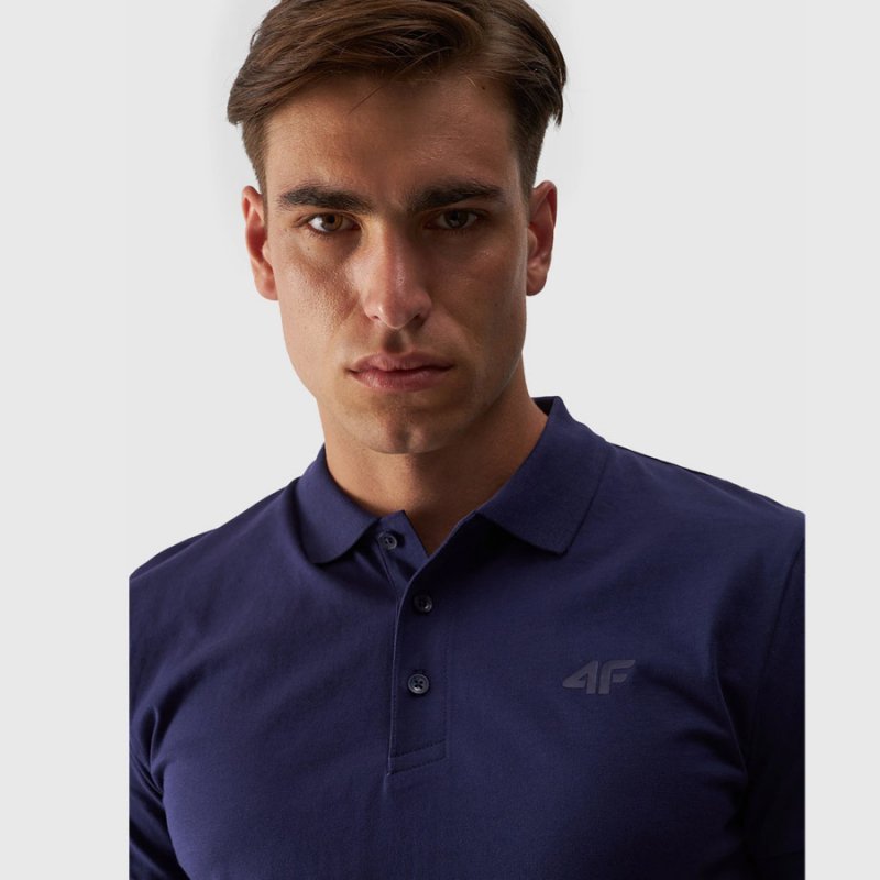 Koszulka polo 4F 4FWMM00TPTSM316 31S granatowy M