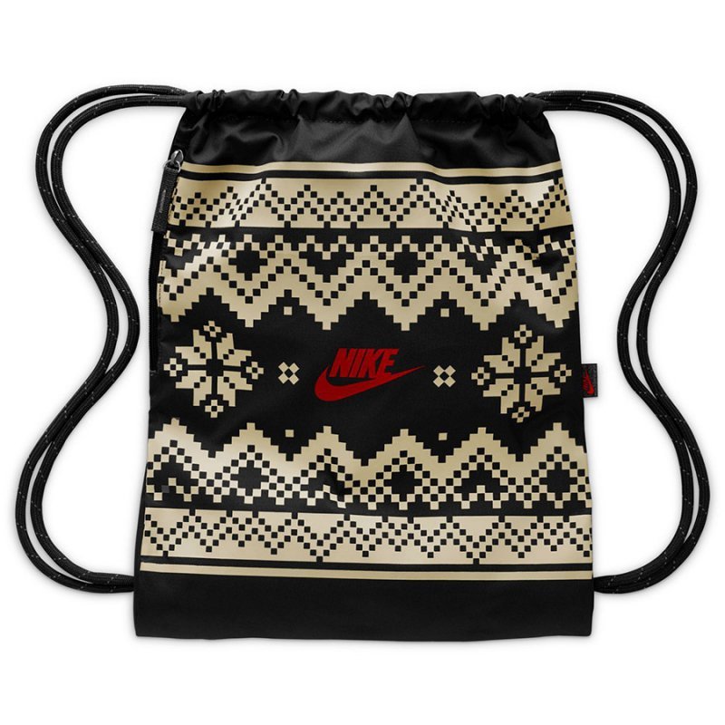 Worek Plecak Nike Drawstrng-Fair Isle FZ7287-010 czarny 