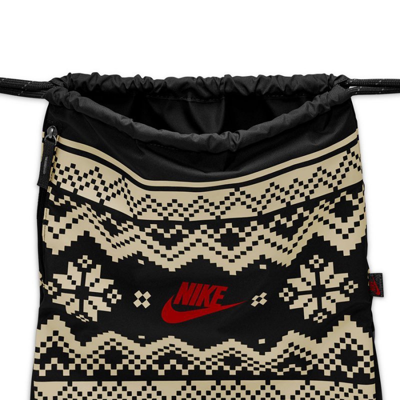 Worek Plecak Nike Drawstrng-Fair Isle FZ7287-010 czarny 