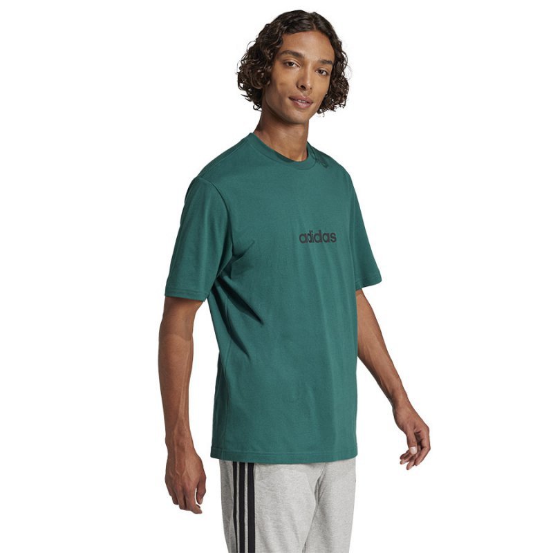 T-Shirt adidas Single Jersey Linear Tee JE8997 zielony L