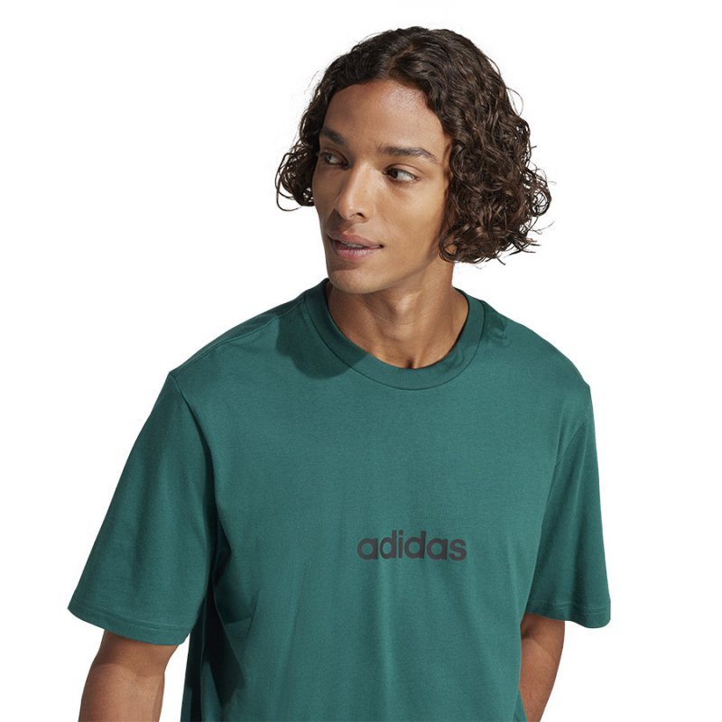 T-Shirt adidas Single Jersey Linear Tee JE8997 zielony XL