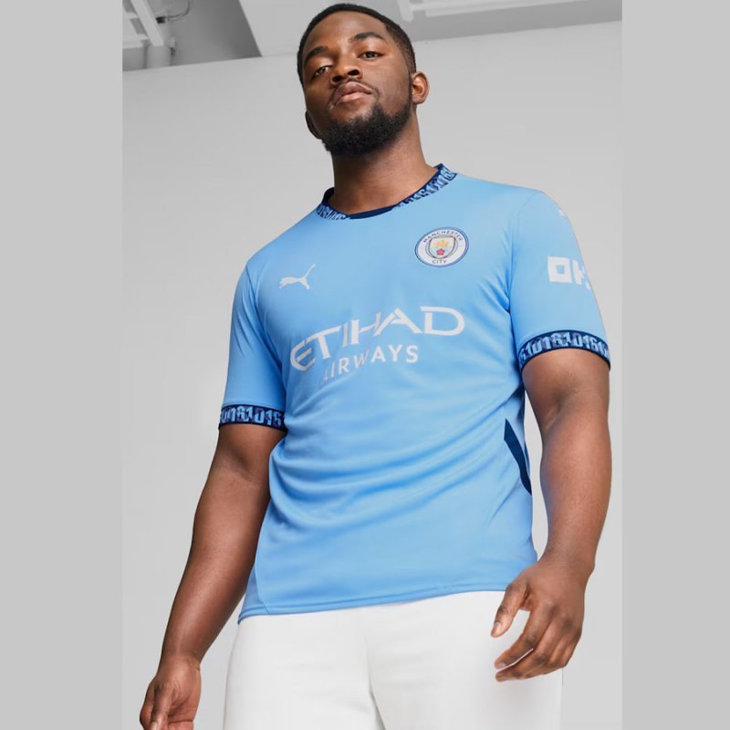 Koszulka Puma Manchester City Home JSY Replika 775075-01 niebieski M