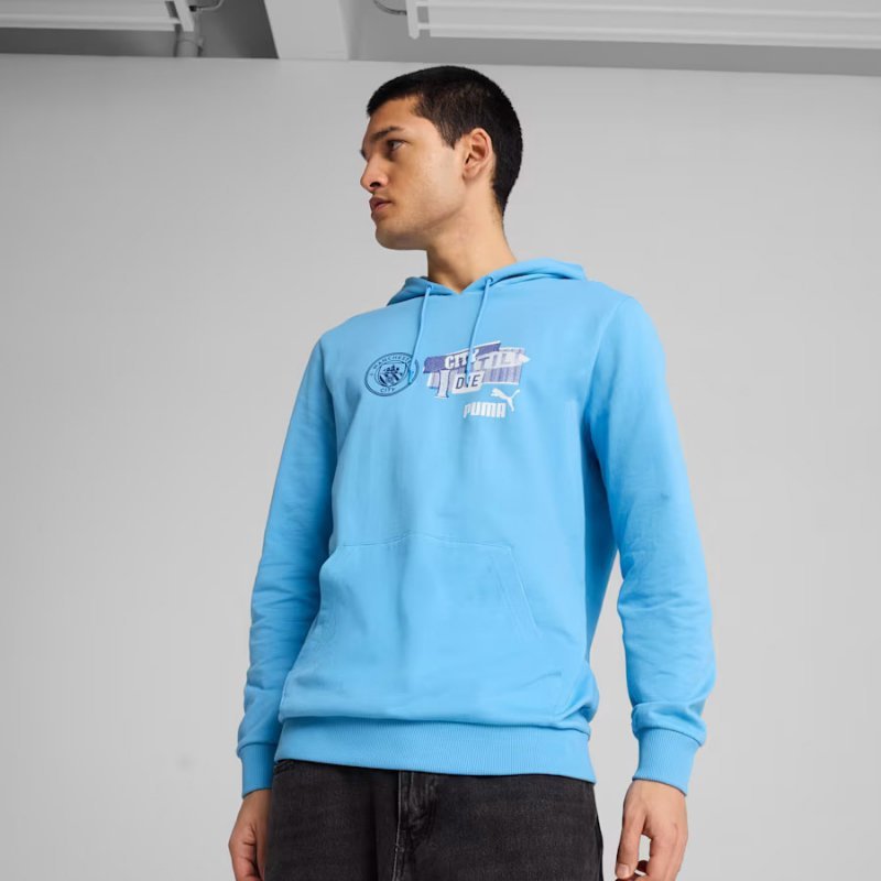 Bluza Puma Manchester City FtblNRGY Hoodie 779120-39 niebieski M