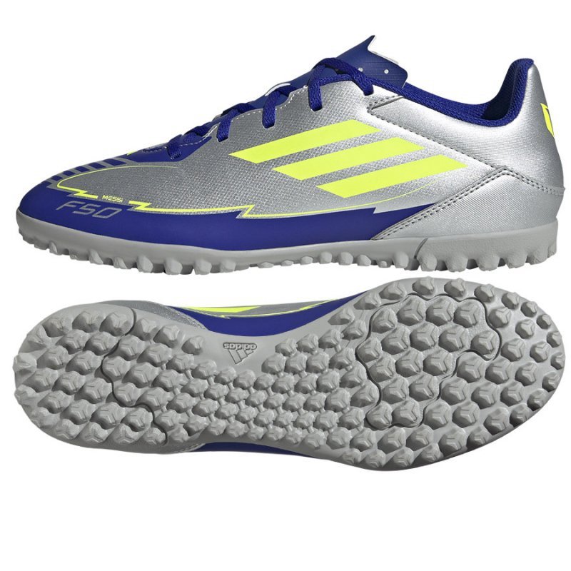 Buty adidas F50 MESSI Club TF IH0917 srebrny 46