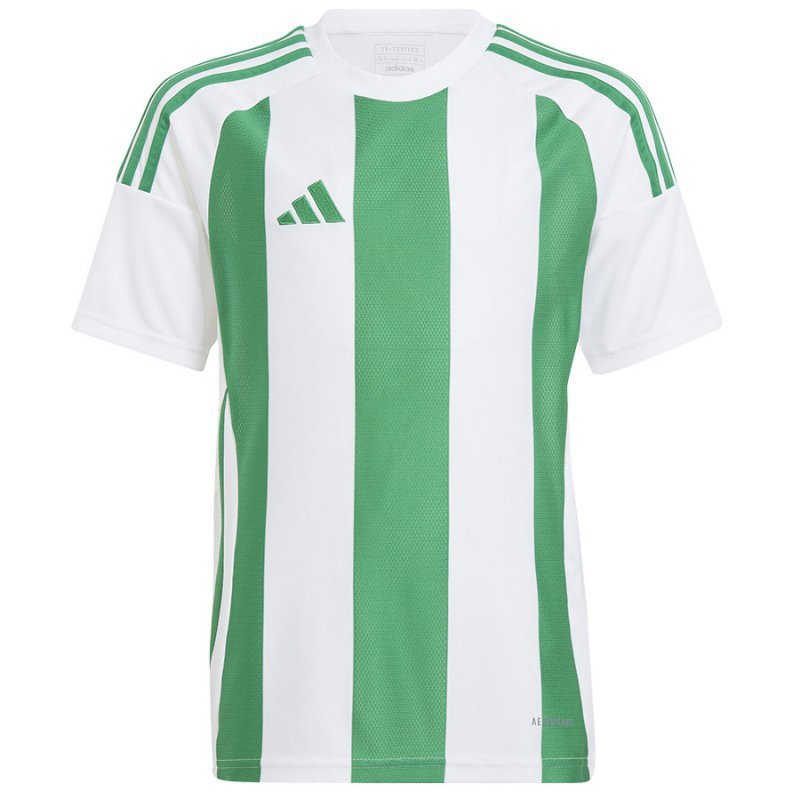 Koszulka adidas STRIPED 24 JSY Jr IW2138 biały 164 cm